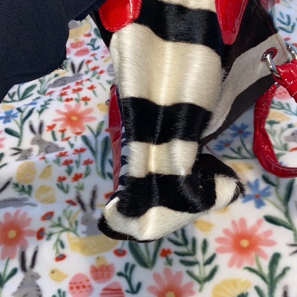 CEONI PIERO Leather Zebra Print Purse - Picture 8 of 12
